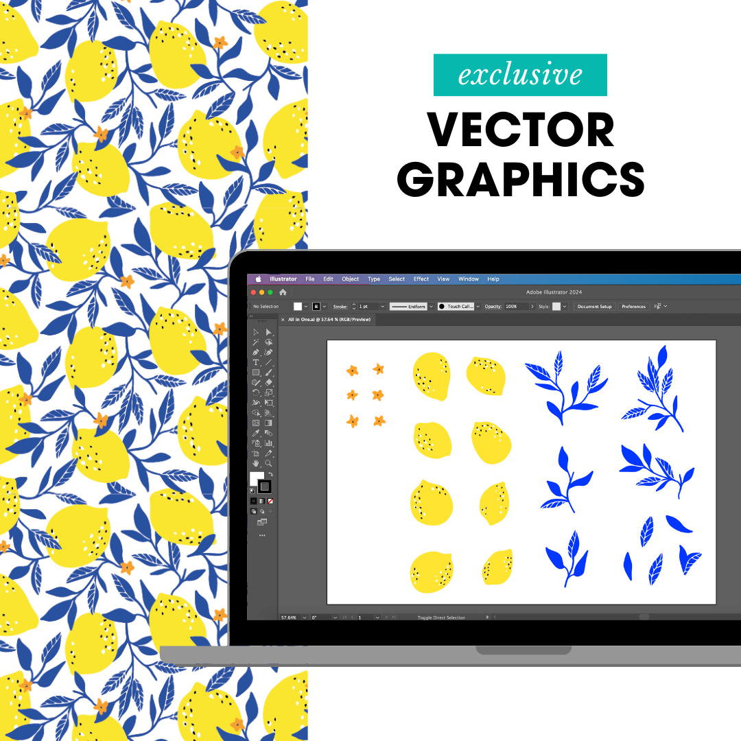 Vector Graphics Included in Pattern Workbook