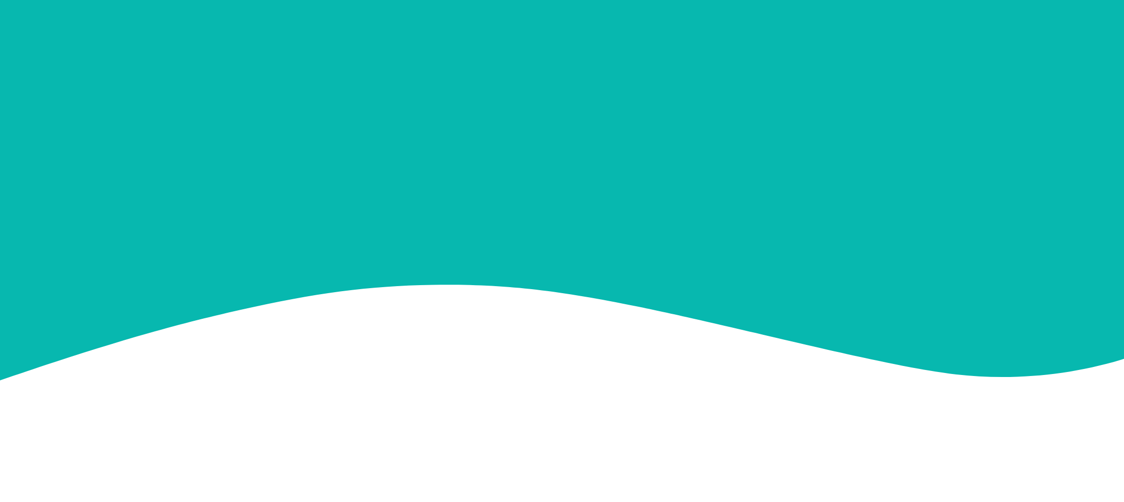 Teal Blue Curved Boarder